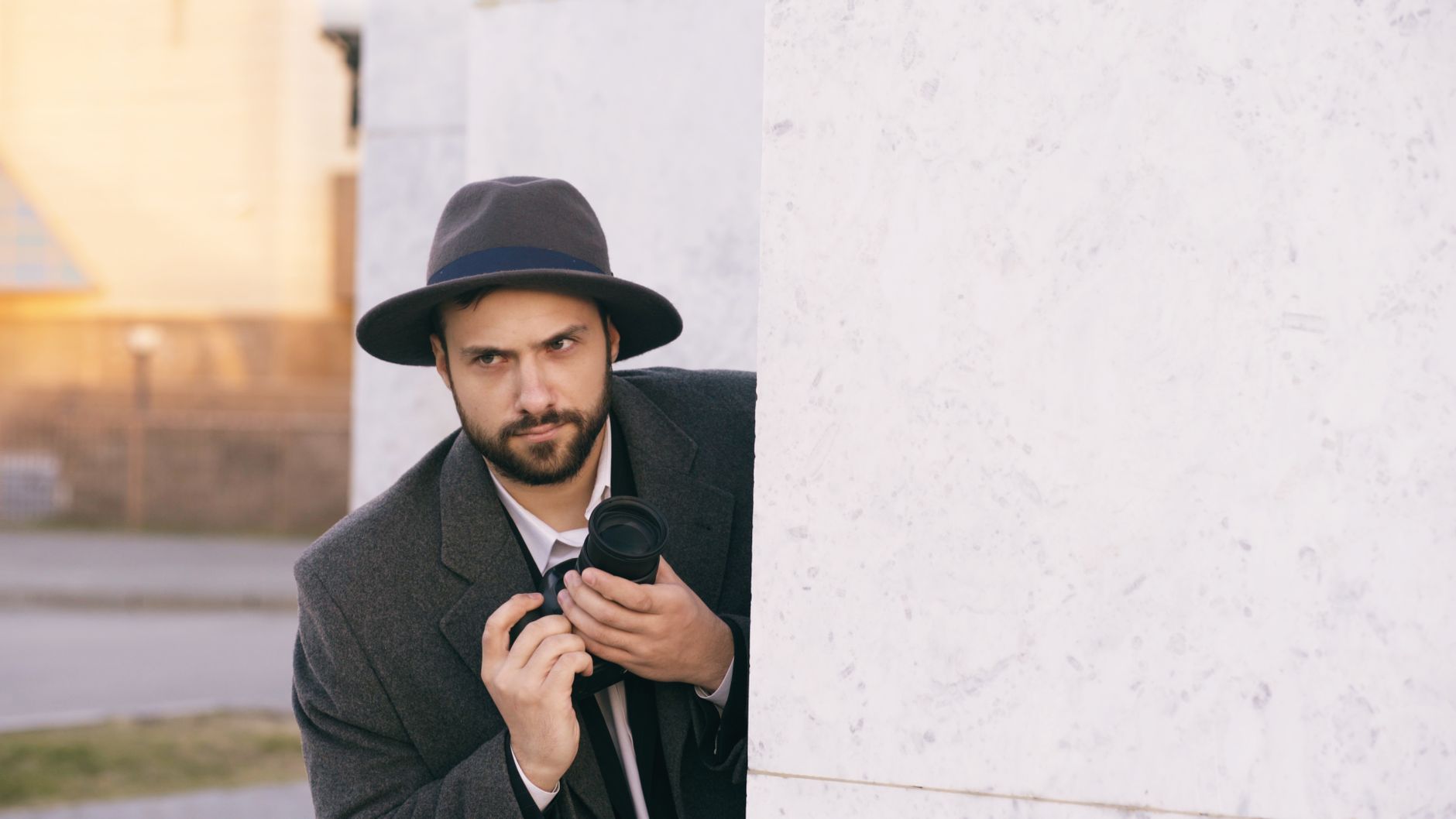 Détective privé équipe à 